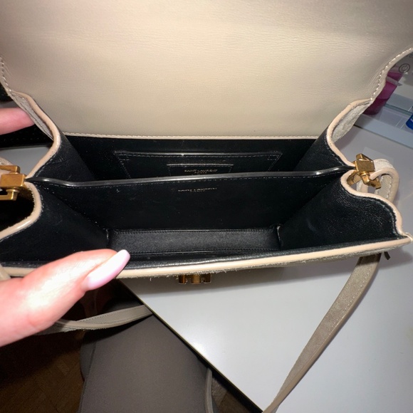 Saint Laurent Cassandra Mini YSL Top-Handle Crossbody - Picture 4 of 6